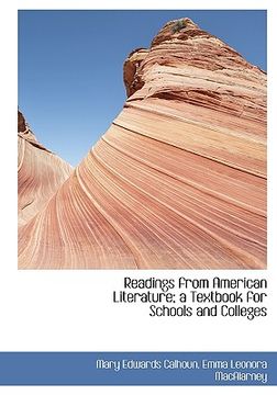 portada readings from american literature; a textbook for schools and colleges (en Inglés)