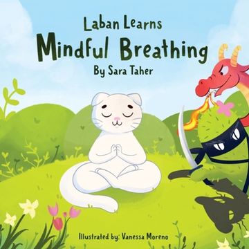 portada Laban Learns Mindful Breathing (en Inglés)