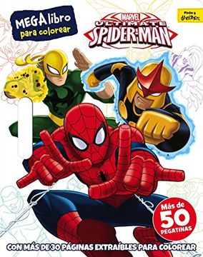Libro para pintar Giga Block con pegatinas Spiderman 