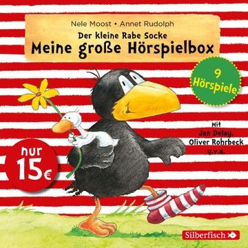 portada Der Kleine Rabe Socke - Meine Große Hörspielbox (9 Hörspiele): Alles Rabenstark! , Alles Aufgeräumt! , Alles Kaputt! / Alles Vermurkst! , Alles Geheim! , Alles Saust um die Wette! / Alles Mutig! , Alles für Dich! , Alles Getröstet! 3 cds (in German)