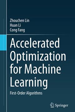 portada Accelerated Optimization for Machine Learning: First-Order Algorithms (en Inglés)