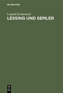 portada Lessing und Semler (in German)
