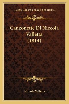 portada Canzonette Di Niccola Valletta (1814) (en Italiano)