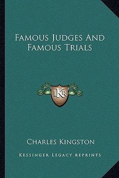 portada famous judges and famous trials (en Inglés)