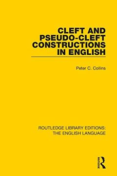 portada Cleft and Pseudo-Cleft Constructions in English (in English)