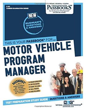 portada Motor Vehicle Program Manager (en Inglés)