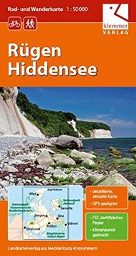portada Rad- und Wanderkarte Rügen - Hiddensee: Maßstab 1: 50. 000, Gps-Geeignet, Erlebnistipps auf dem Kartenblatt (en Alemán)
