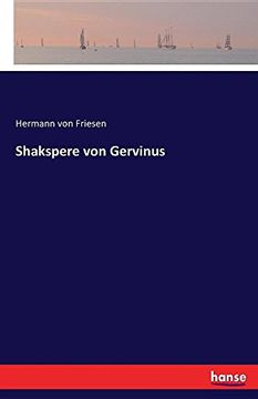 portada Shakspere Von Gervinus (German Edition)