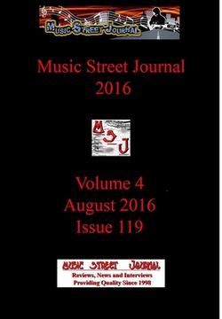 portada Music Street Journal 2016: Volume 4 - August 2016 - Issue 119 Hardcover Edition (in English)