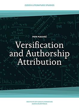 portada Versification and Authorship Attribution