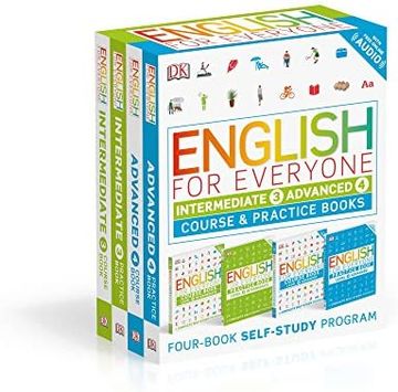 portada English for Everyone: Intermediate to Advanced box set - Level 3 & 4: Esl for Adults, an Interactive Course to Learning English 