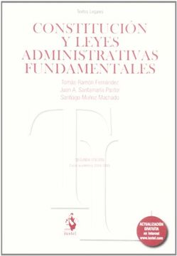 portada Constitucion y Leyes Administrativas Fundament. 2 (in Spanish)