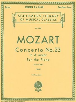 portada Mozart Concerto No. 23 in a Major for the Piano (en Inglés)