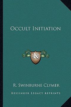 portada occult initiation (en Inglés)