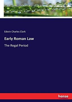 portada Early Roman Law: The Regal Period (en Inglés)