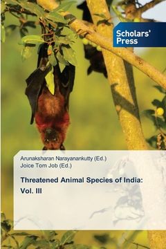 portada Threatened Animal Species of India: Vol. III