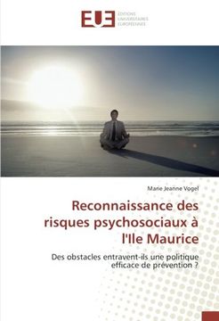 portada Reconnaissance des risques psychosociaux à l'Ile Maurice: Des obstacles entravent-ils une politique efficace de prévention ? (French Edition)