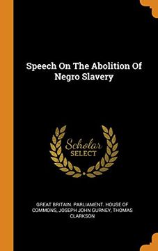 portada Speech on the Abolition of Negro Slavery 