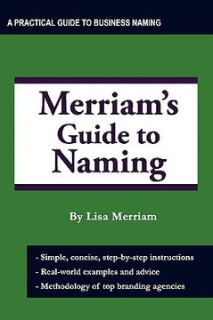 portada merriam's guide to naming (in English)