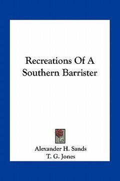 portada recreations of a southern barrister (en Inglés)