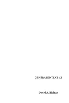 portada Generated Text, V.1 (en Inglés)