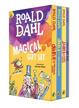 portada Roald Dahl Magical Gift set (4 Books): Charlie and the Chocolate Factory, James and the Giant Peach, Fantastic mr. Fox, Charlie and the Great Glass Elevator (in English)