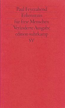 portada Erkenntnis für Freie Menschen (Edition Suhrkamp) (in German)
