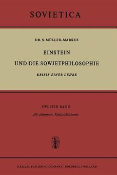 portada Einstein Und Die Sowjetphilosophie: Krisis Einer Lehre Zweiter Band Die Allgemeine Relativitätstheorie (en Alemán)