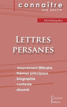 portada Fiche de lecture Lettres persanes de Montesquieu (analyse littéraire de référence et résumé complet) 