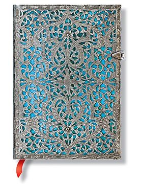 portada Cuaderno de tapa dura con líneas Midi Maya Blue 5" x 7" - PAPERBLANKS