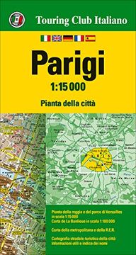 portada París 1: 15. 000 Plano Callejero Impermeable Touring Club Italiano. (Piante di Città) (in Italian)