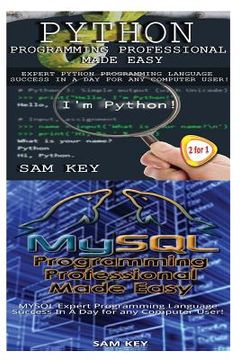 portada Python Programming Professional Made Easy & MYSQL Programming Professional Made Easy (en Inglés)