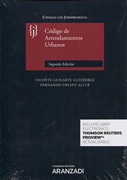 portada Código de Arrendamientos Urbanos con Jurisprudencia (Papel + E-Book) (Código con Jurisprudencia) (in Spanish)