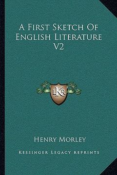 portada a first sketch of english literature v2 (en Inglés)