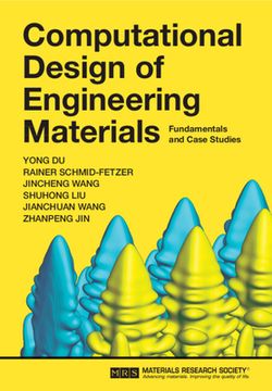 portada Computational Design of Engineering Materials: Fundamentals and Case Studies (en Inglés)