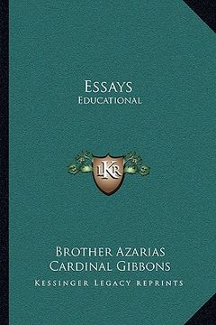 portada essays: educational (en Inglés)