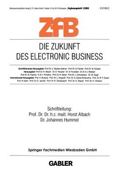 portada Die Zukunft Des Electronic Business (en Alemán)