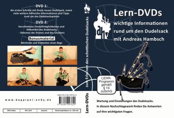 portada Dudelsack Lern Dvds - Wartung und Einstellung