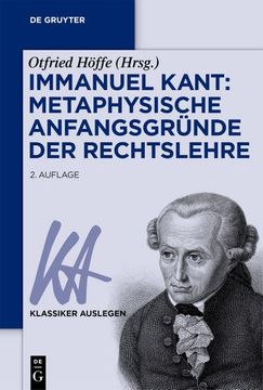 portada Immanuel Kant: Metaphysische Anfangsgründe der Rechtslehre 