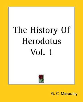 portada the history of herodotus vol. 1 (in English)