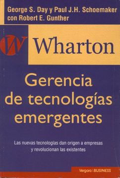 portada Wharton Gerencia De Tecnologias Emergentes