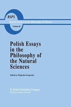 portada Polish Essays in the Philosophy of the Natural Sciences