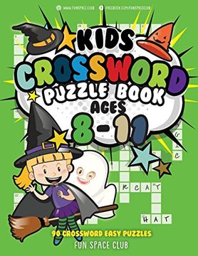 portada Kids Crossword Puzzle Books Ages 8-11: 90 Crossword Easy Puzzle Books for Kids (Crossword and Word Search Puzzle Books for Kids) (Volume 4) (en Inglés)