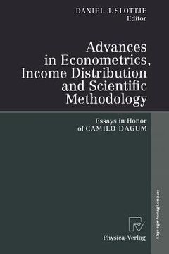 portada advances in econometrics, income distribution and scientific methodology: essays in honor of camilo dagum (in English)