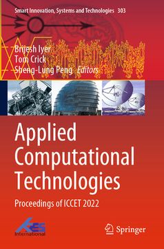 portada Applied Computational Technologies: Proceedings of Iccet 2022 (en Inglés)