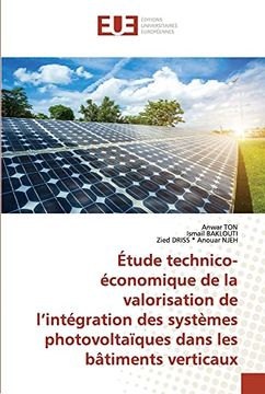 portada Étude Technico-Économique de la Valorisation de L'Intégration des Systèmes Photovoltaïques Dans les Bâtiments Verticaux (in French)