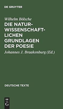 portada Die Naturwissenschaftlichen Grundlagen der Poesie (en Alemán)