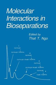 portada Molecular Interactions in Bioseparations (in English)