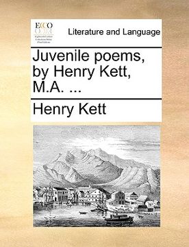 portada juvenile poems, by henry kett, m.a. ...