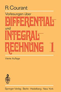 portada Vorlesungen Über Differential- und Integralrechnung: Erster Band: Funktionen Einer Veränderlichen (en Alemán)